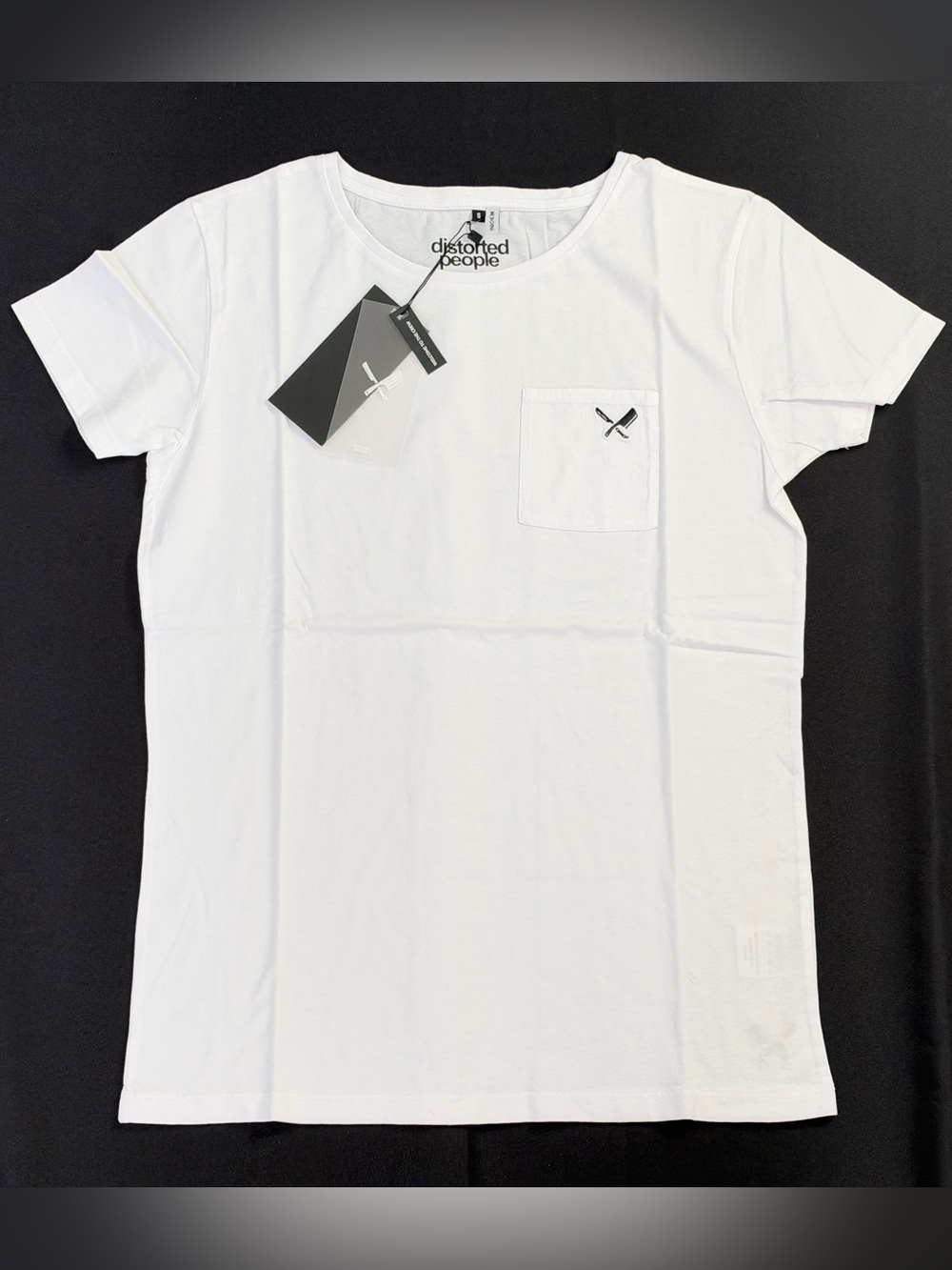 Distorted People New W Tags Blades Crew Neck Size Small Shirt White